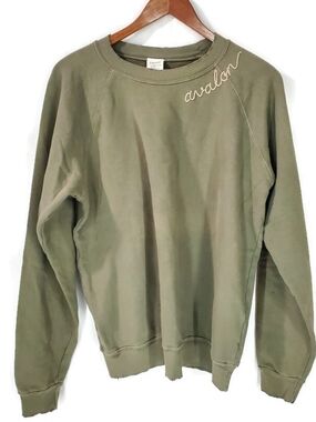 I Stole My Boyfriend’s Shirt—Vintage Avalon Embroidered Sweatshirt Sustainable M